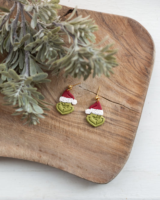 Holiday - Grinch Earrings